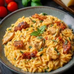 Irresistible Creamy Chicken Chorizo Orzo Recipe Delight First Image