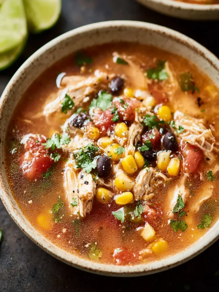 Crockpot Chipotle Chicken Soup First Image