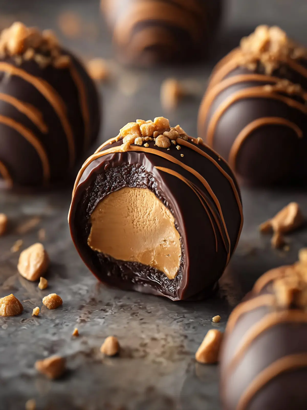 Chocolate Peanut Butter Truffles Recipe First Image