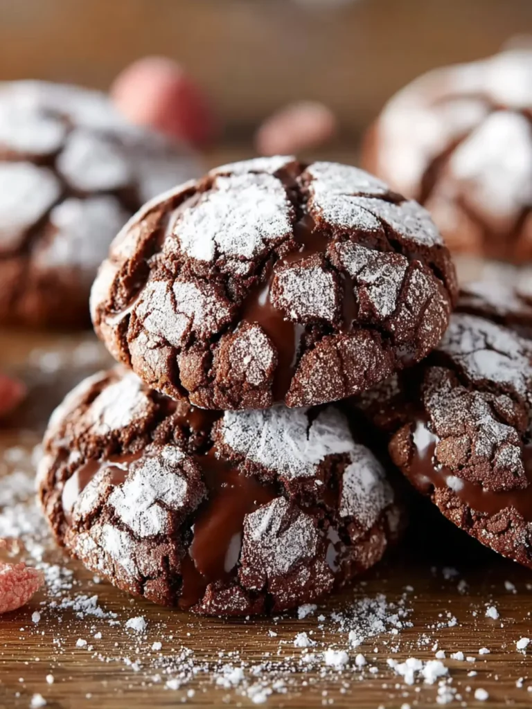 Chocolate Crinkle Cookies First Image