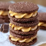 Chocolate Caramel Sandwich Cookies First Image