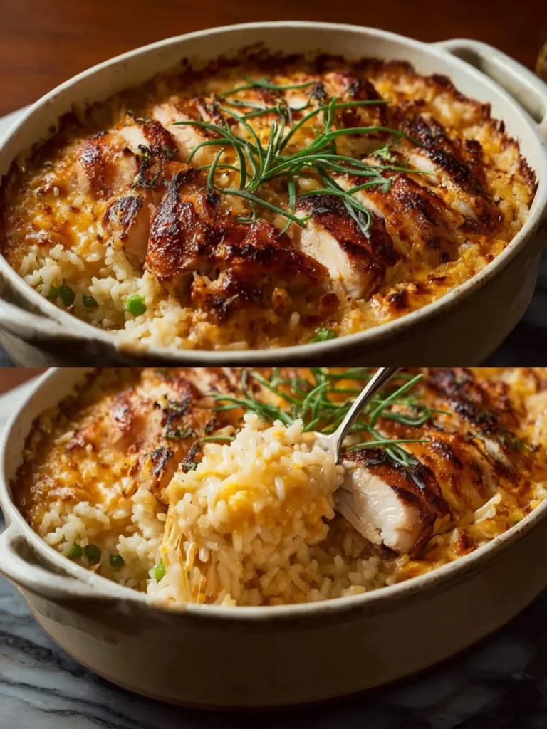 Rotisserie Chicken and Rice Casserole First Image