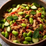 Edamame High Protein Crispy Rice Salad First Image