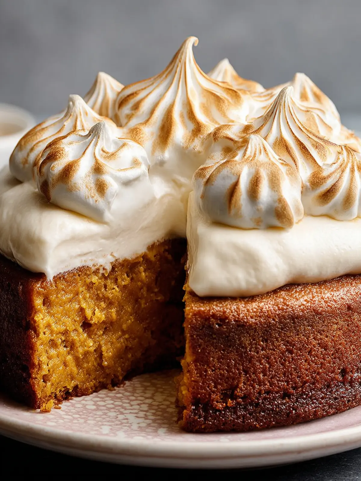 Sweet Potato Cake with Marshmallow Meringue First Image