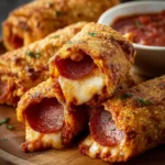 High Protein Beef Pepperoni Pizza Rolls – Cheesy & Crispy! First Image