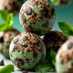 Delicious Mint Chocolate Chip Protein Balls Recipe for Energy! First Image