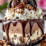 Refreshing Oreo Pecan Chocolate Ice Cream Cake – Cool & Decadent Dessert First Image