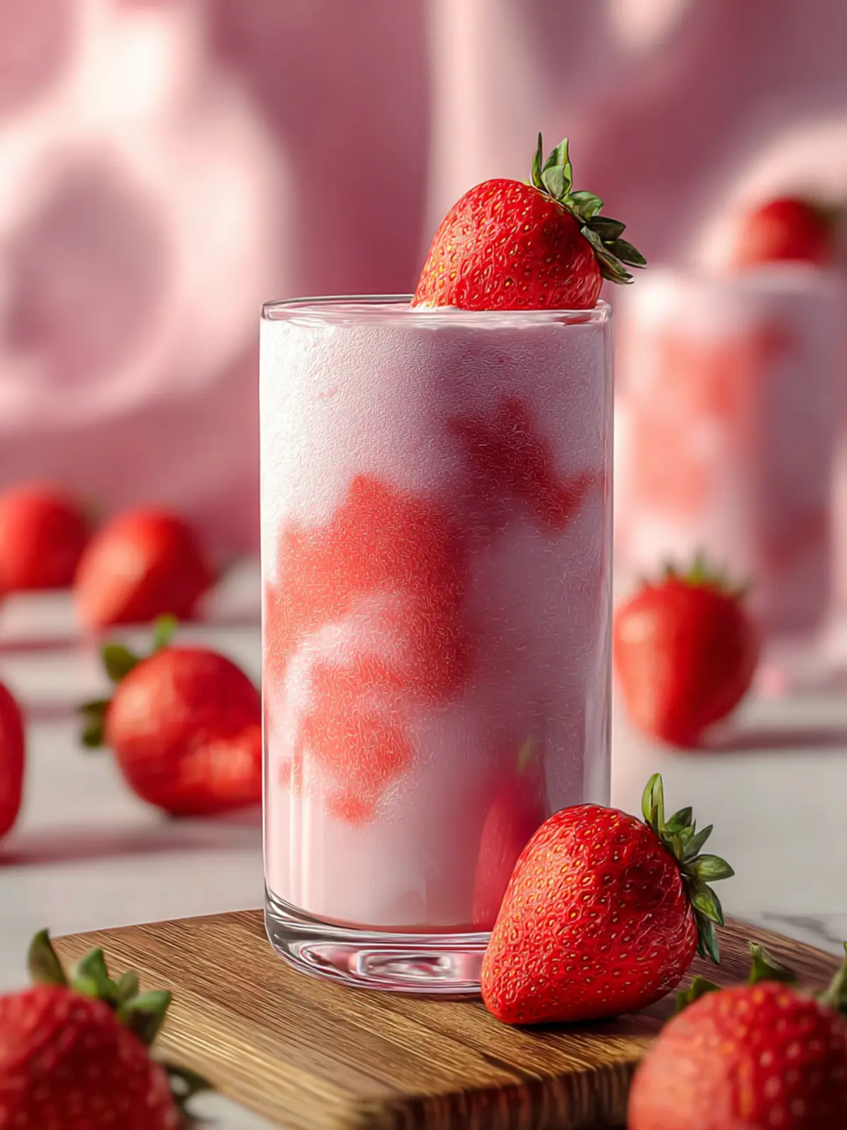 Korean Strawberry Milk Recipe First Image