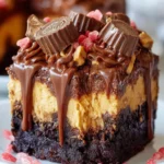 Reese’s Peanut Butter Cup Earthquake Cake First Image