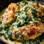 Creamy Spinach Garlic Chicken First Image