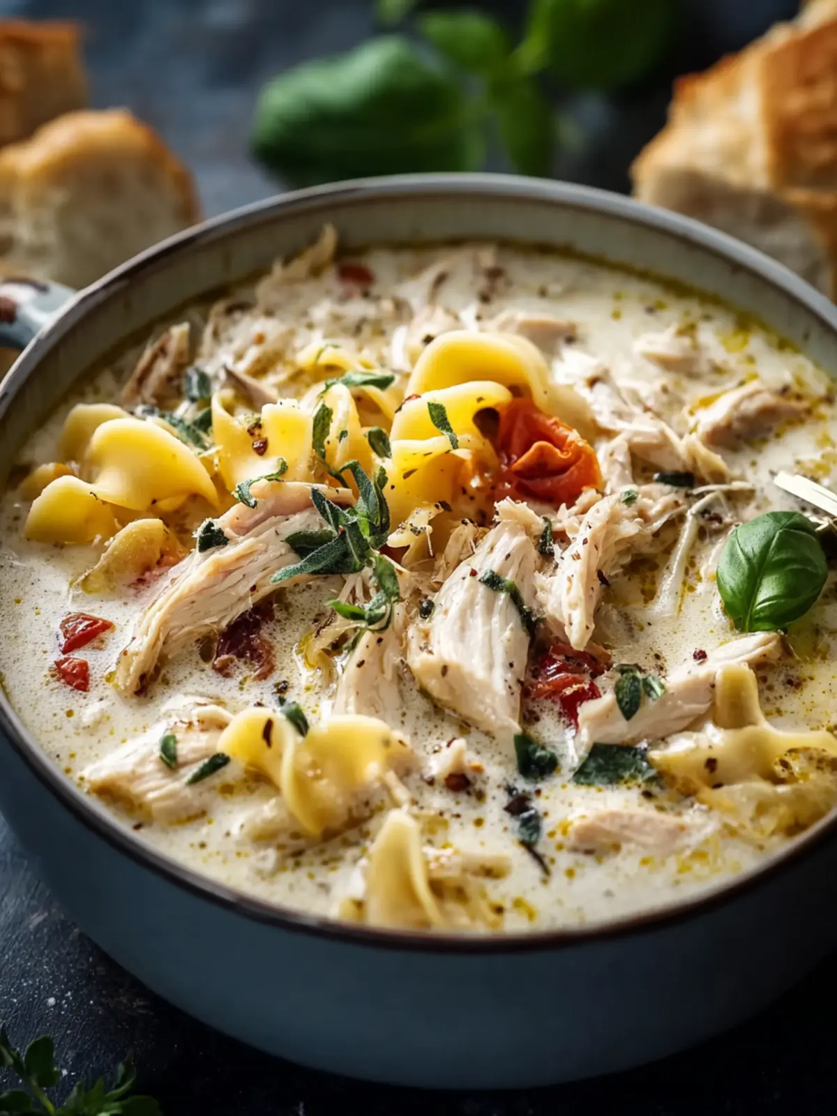 Creamy White Chicken Lasagna Soup Recipe for Cozy Nights First Image