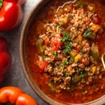 Crockpot Stuffed Pepper Soup First Image