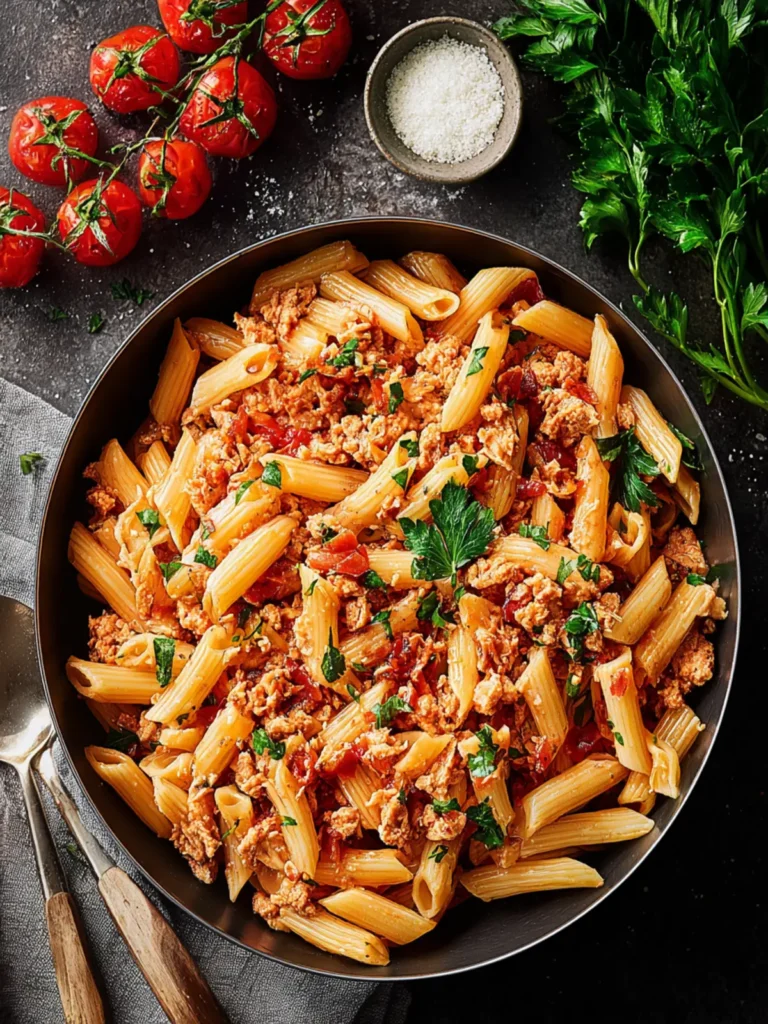 Irresistible Spicy Tuna and Tomato Pasta Recipe First Image