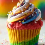 Rainbow Cupcakes {With Cake Mix} First Image
