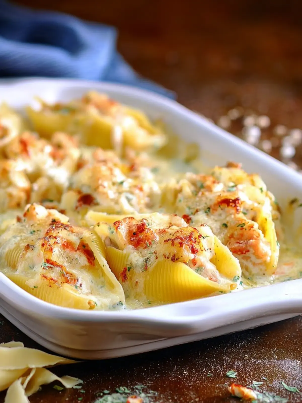 Seafood Alfredo Stuffed Shells First Image
