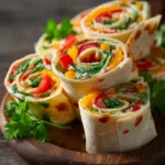 Fresh Vegetable Tortilla Roll Ups First Image