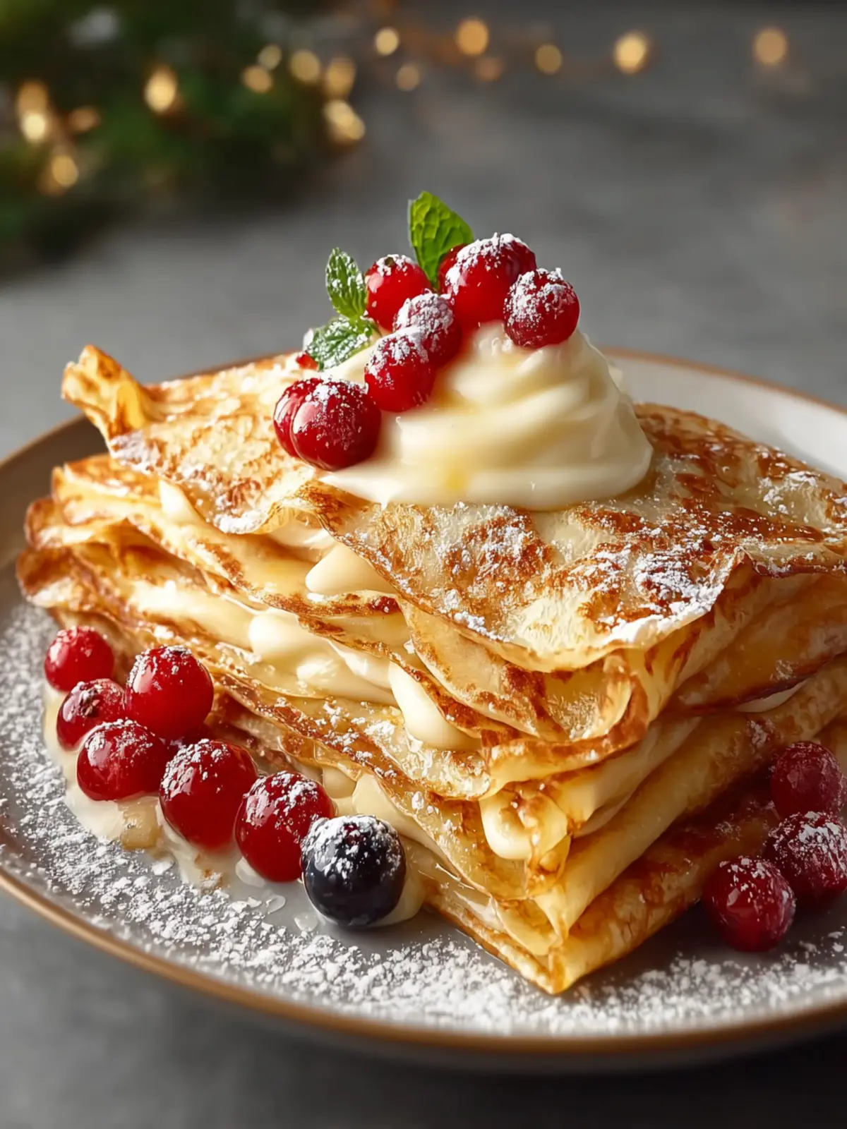 Eggnog Crêpes First Image