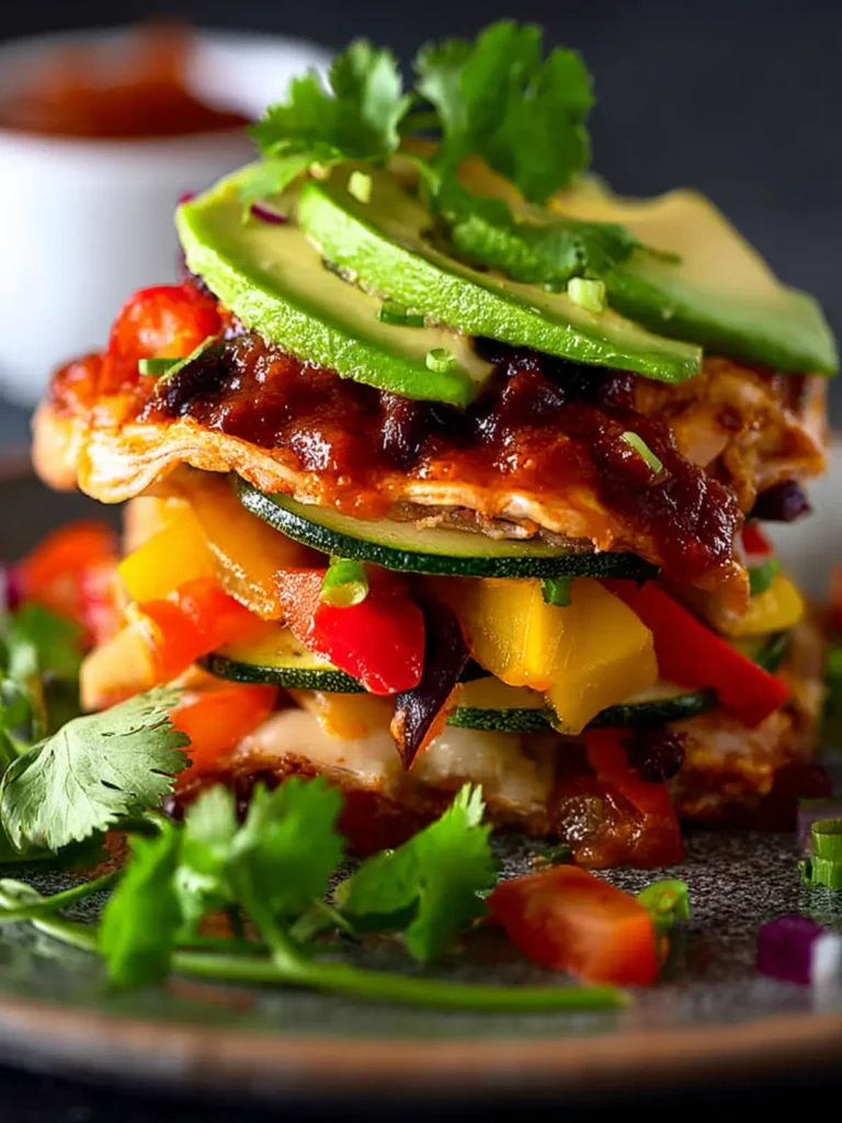 Mini Vegetable Enchilada Stacks First Image