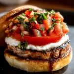 Irresistible Bruschetta Burgers: A Flavor Explosion! First Image