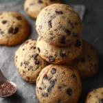 Chewy Coffee Chocolate Chip Cookies First Image