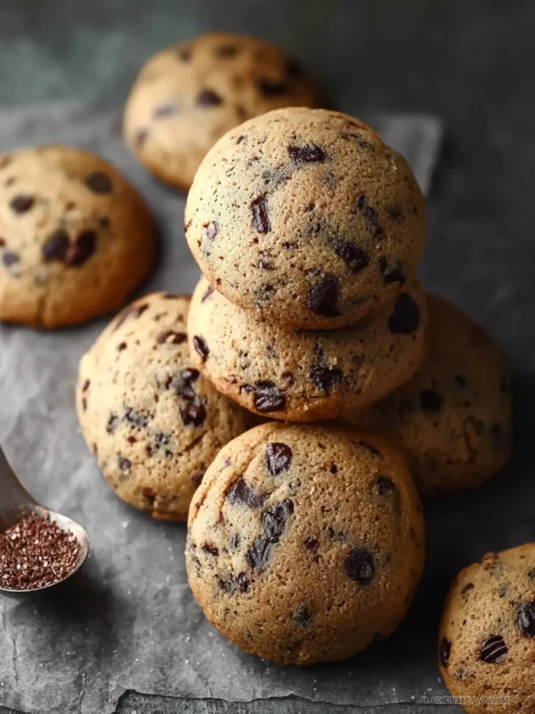 Chewy Coffee Chocolate Chip Cookies First Image