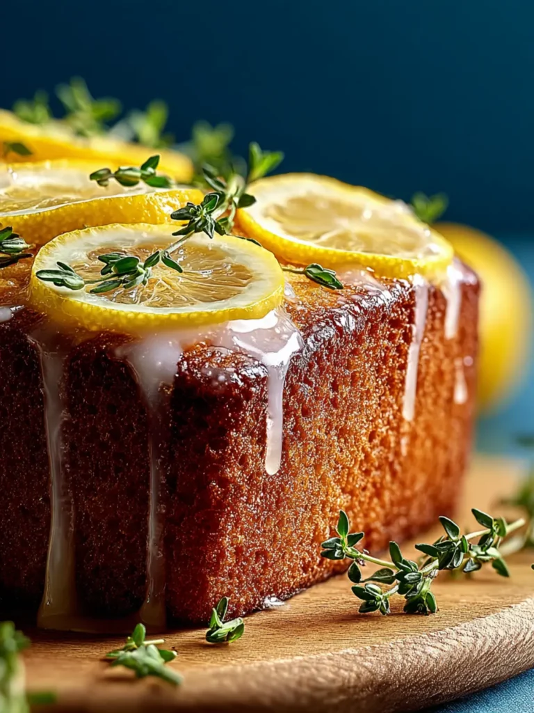 Brown Butter, Lemon and Thyme Drizzle Cake First Image