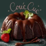 Chocolate Brownie Bundt Cake with Chocolate Ganache Recipe First Image