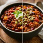 Easy 3-Bean Healthy Chili Recipe First Image