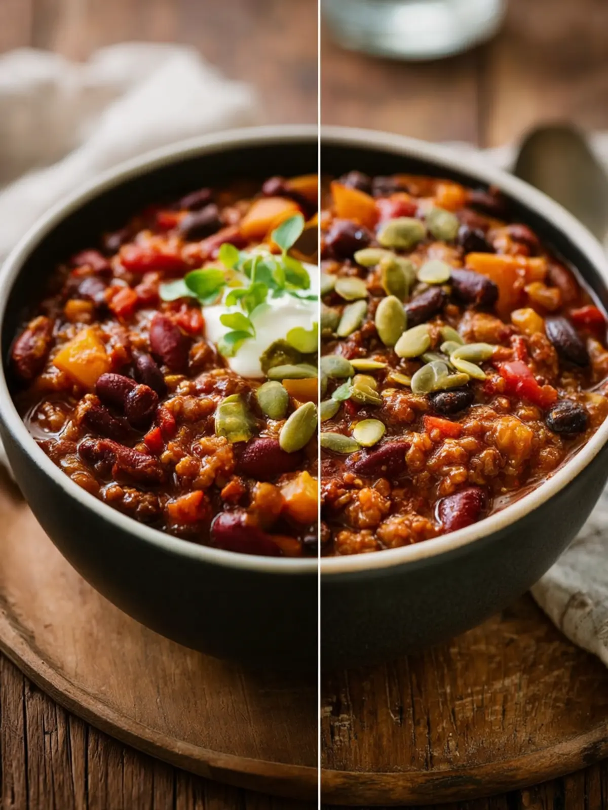 Easy 3-Bean Healthy Chili Recipe First Image