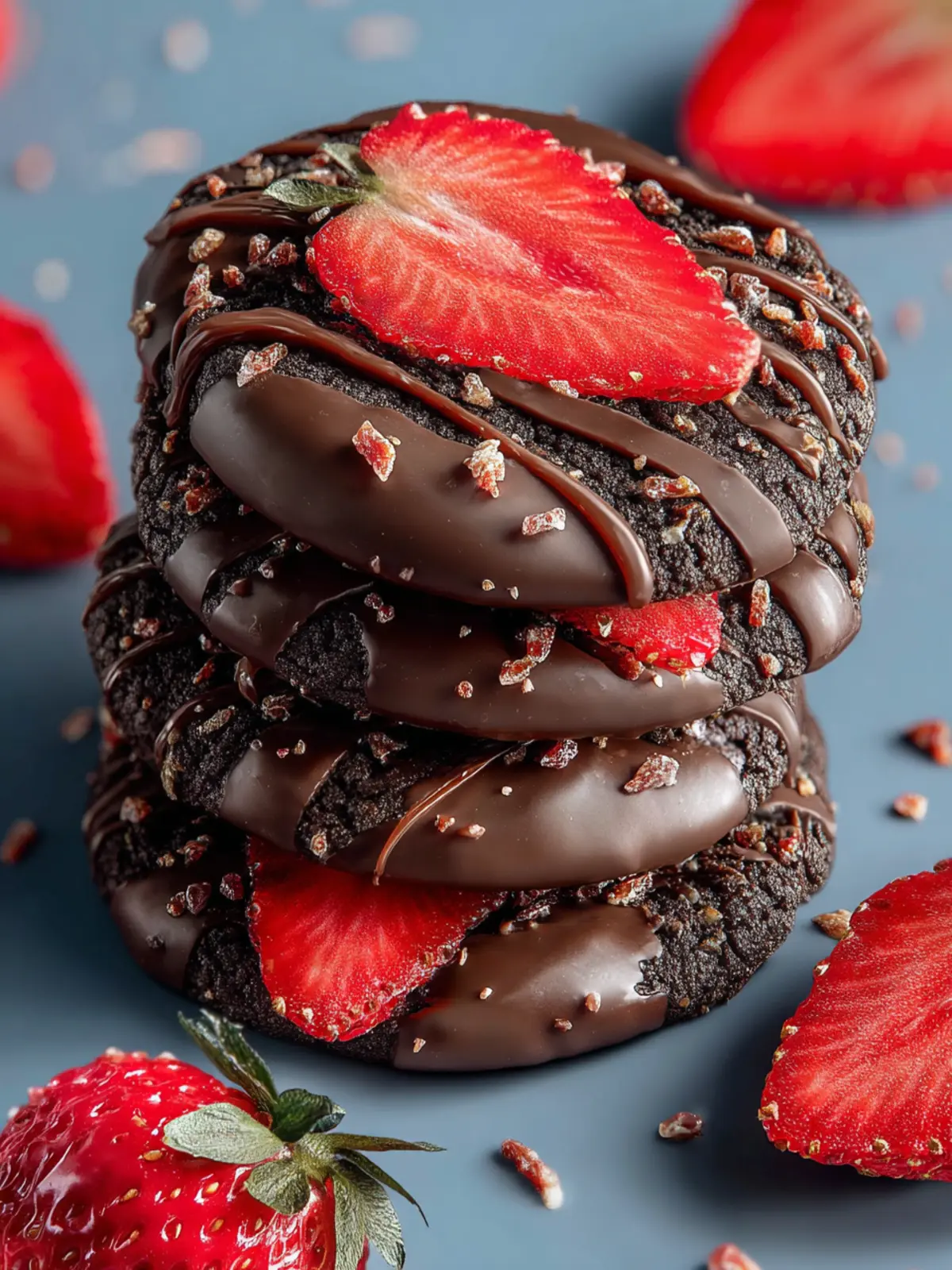 Indulge in Chocolate Covered Strawberry Cookies Delight First Image