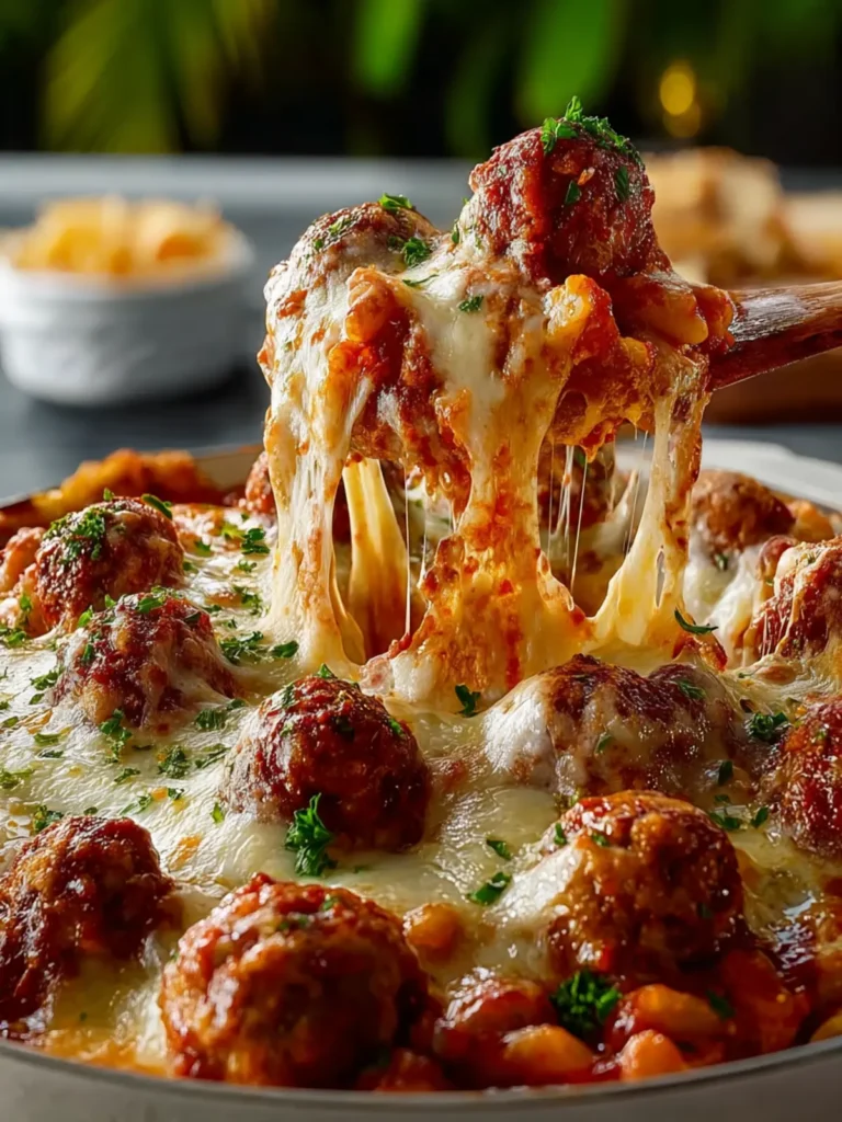 Dump and Bake Meatball Casserole First Image