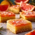 Grapefruit Bars on Brown Butter Shortbread Crust First Image