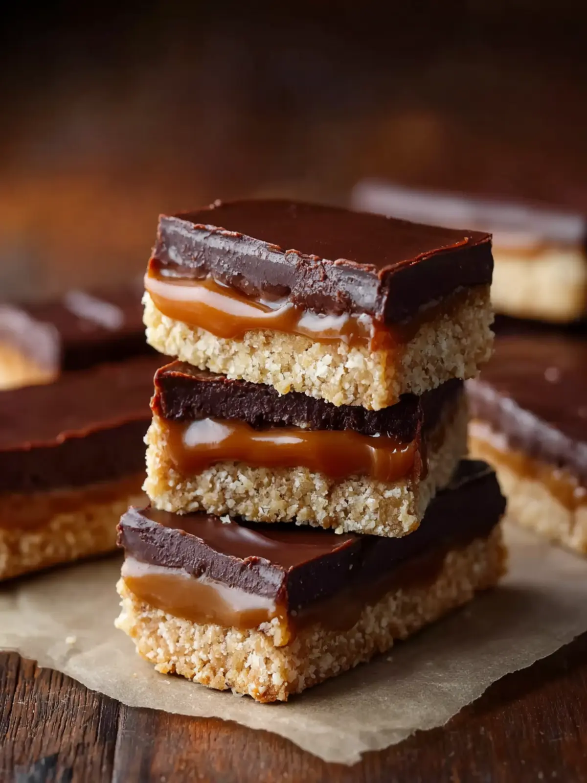 Healthy Twix Bars (Gluten-Free Homemade) First Image