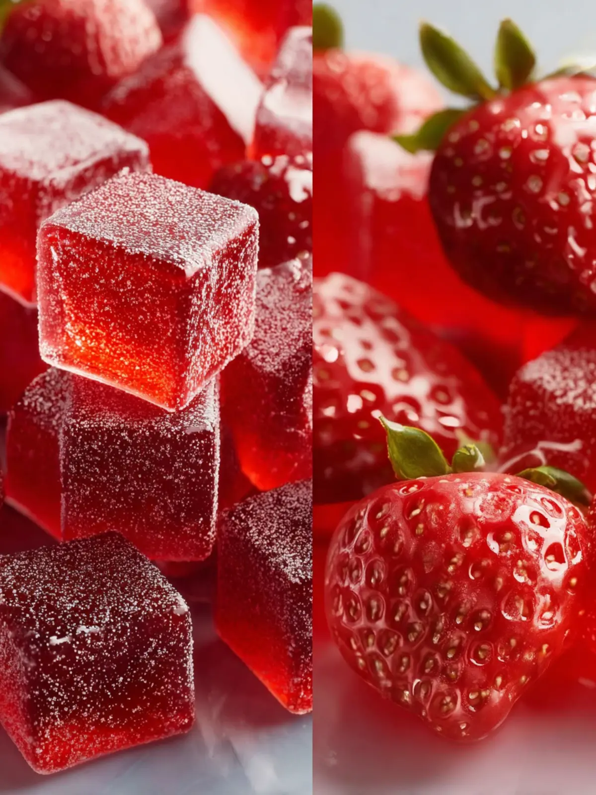 Homemade Sour Strawberry Gummies First Image