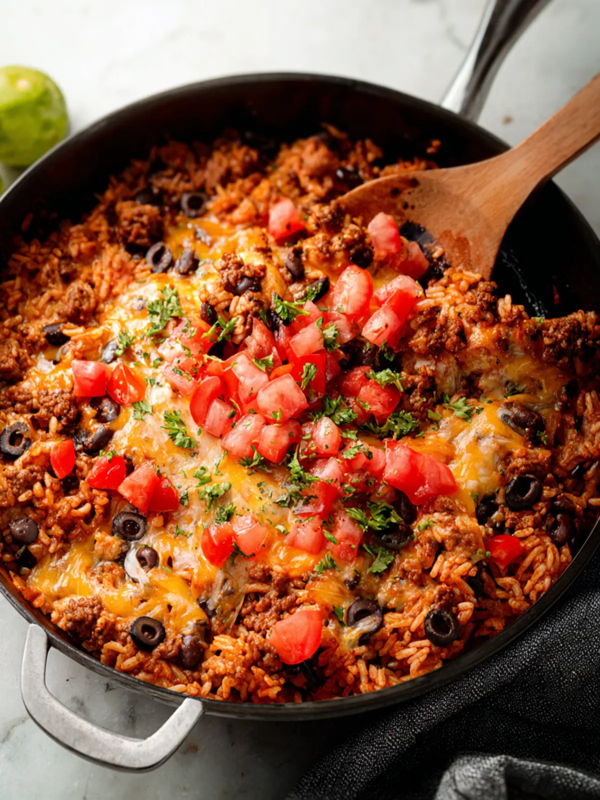 Mexican Ground Beef and Rice Skillet First Image