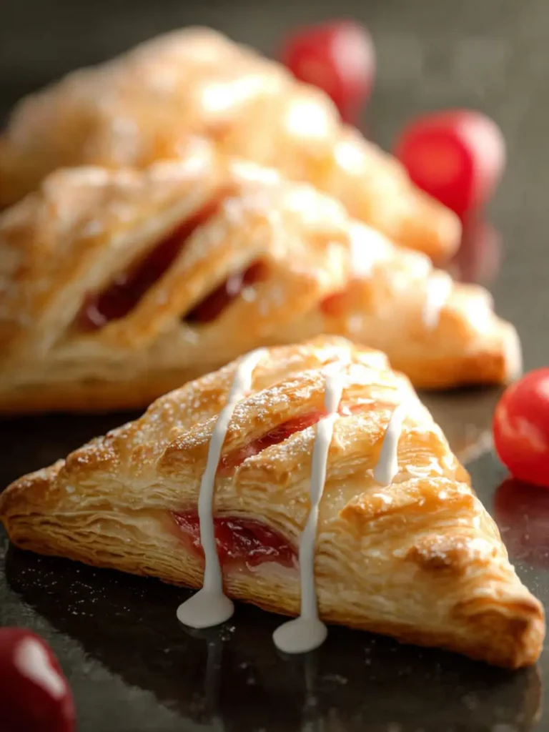 Puff Pastry Cherry Turnovers First Image