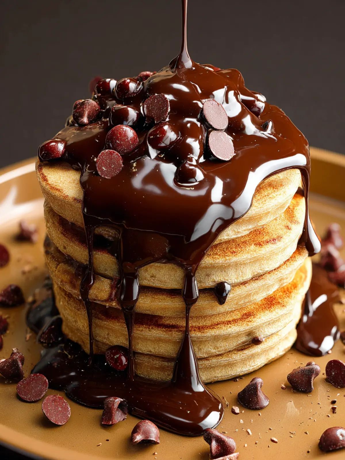 Easy Coffee Pancakes {With Mocha Sauce/Syrup} First Image