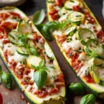Zucchini Pizza Boats Recipe First Image