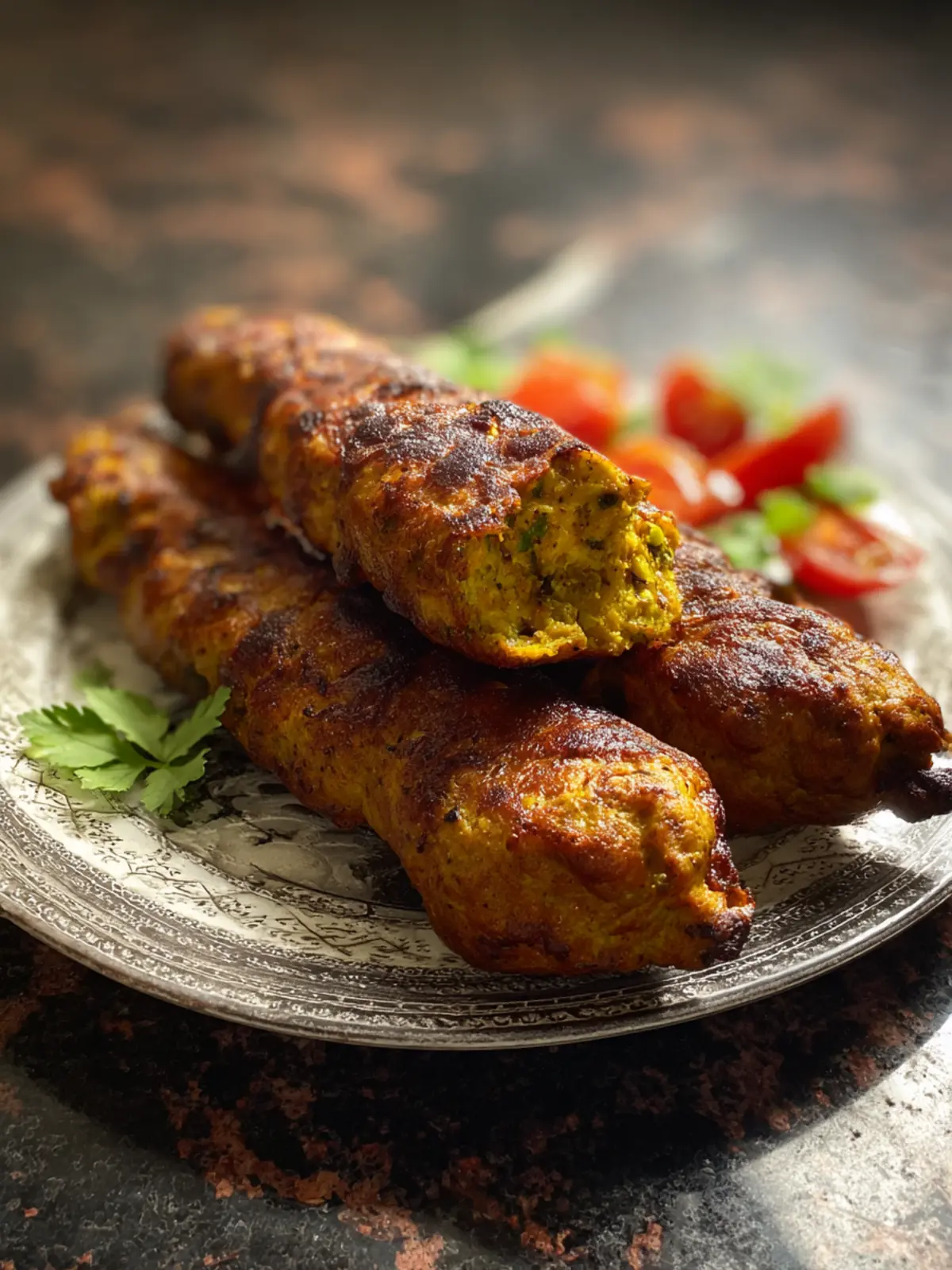 Chicken Seekh Kababs Recipe First Image