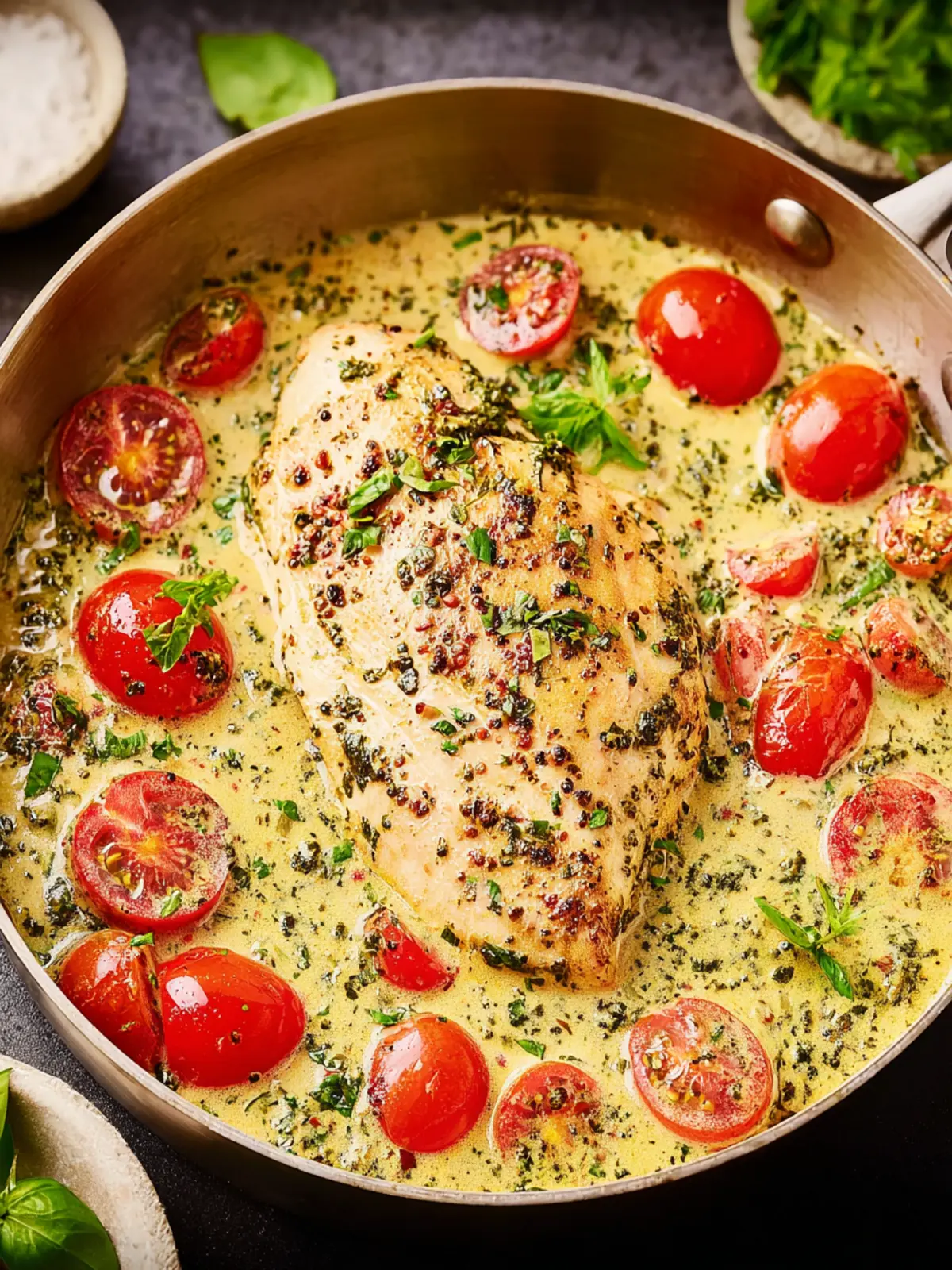 Creamy Pesto Chicken First Image