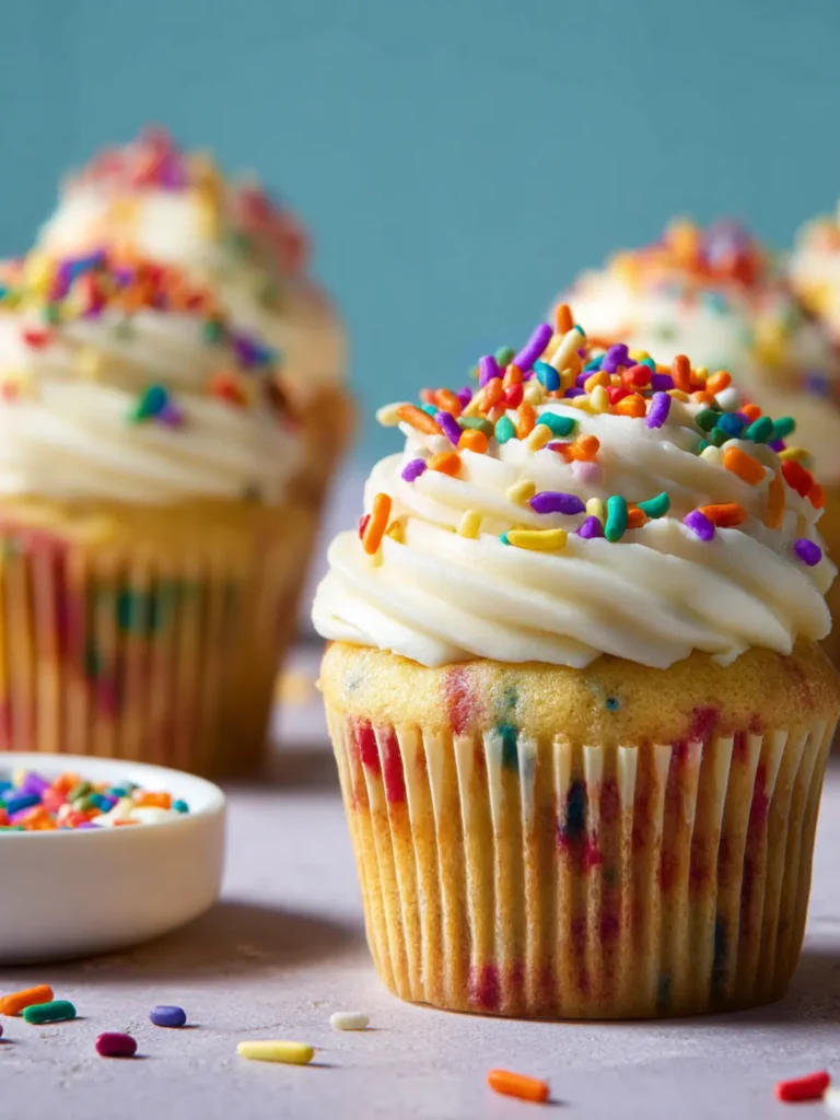 Gluten Free Funfetti Cupcakes First Image