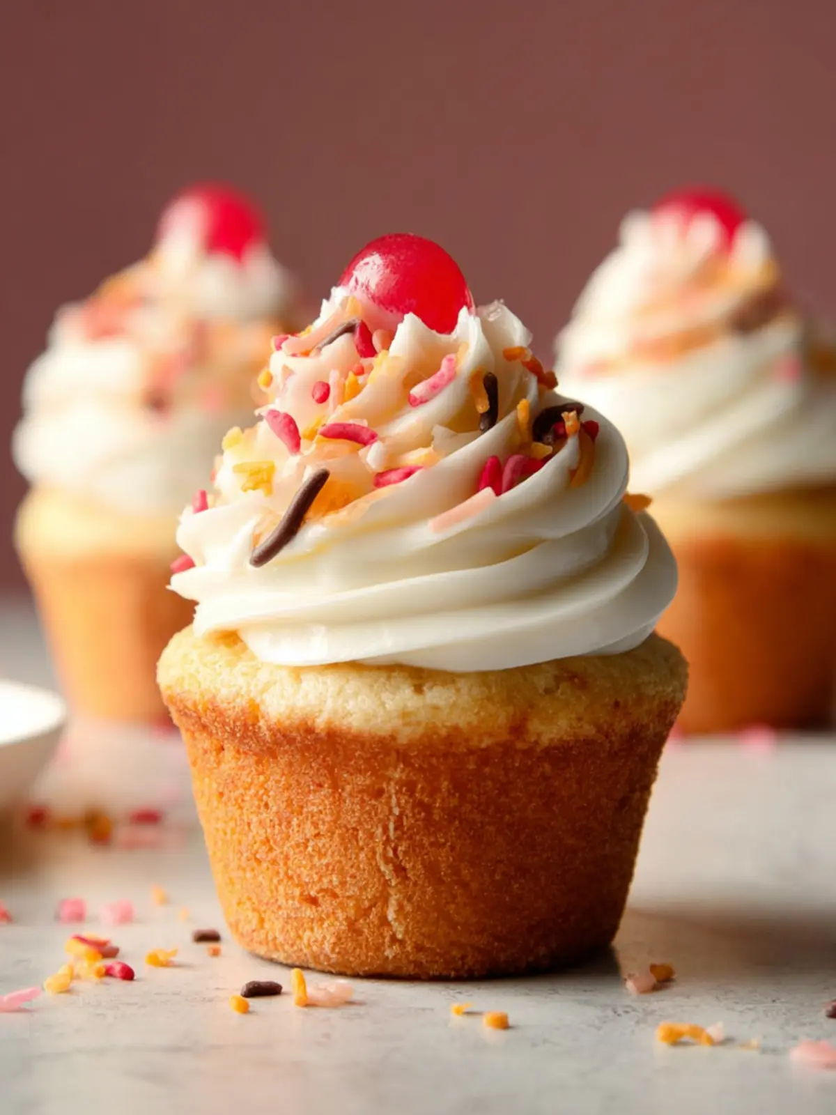 Gluten Free Vanilla Cupcakes First Image