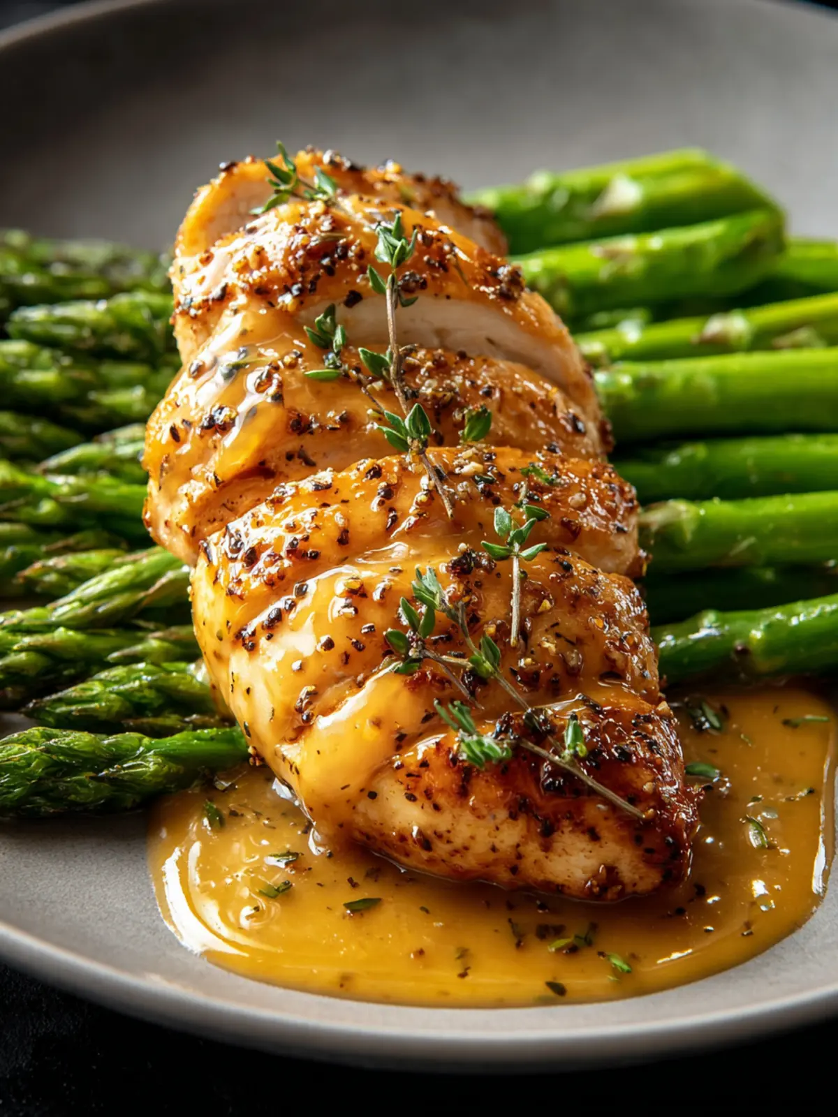 Honey Mustard Chicken Asparagus First Image