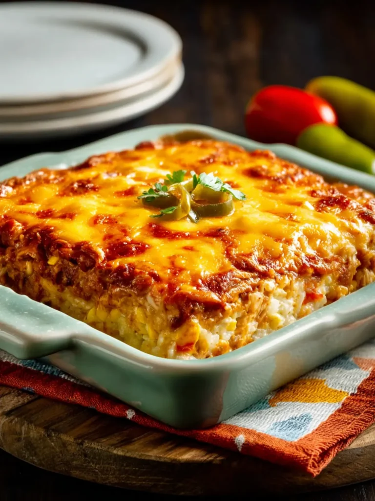 Layered Mexican Casserole with Chicken and Cauliflower Rice First Image