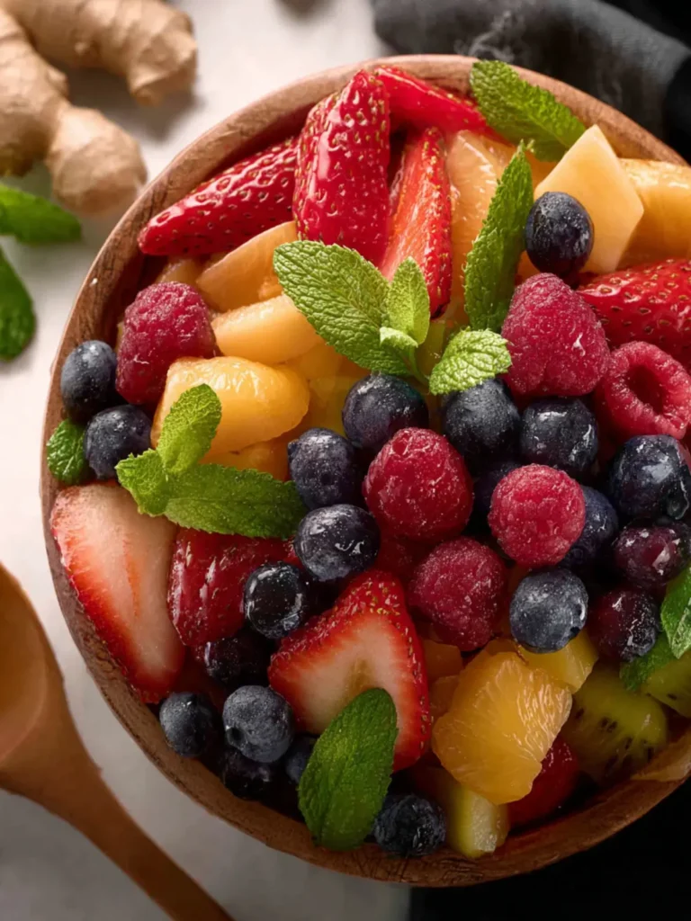 Maple Ginger Fruit Salad First Image