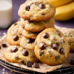 Banana Chocolate Chip Cookies First Image
