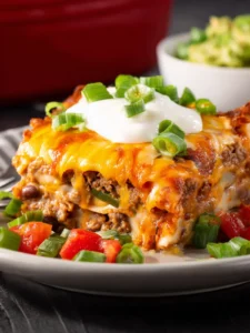 beef bean enchilada casserole First Image