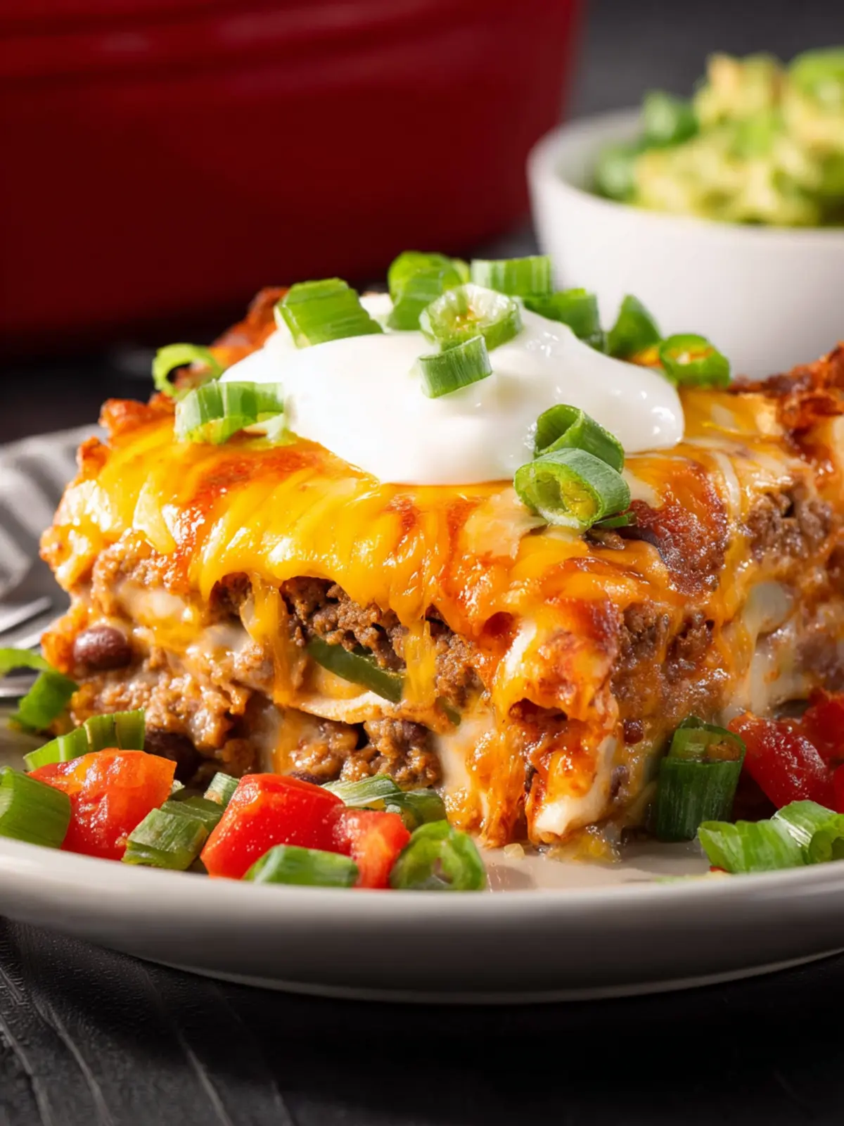 beef bean enchilada casserole First Image