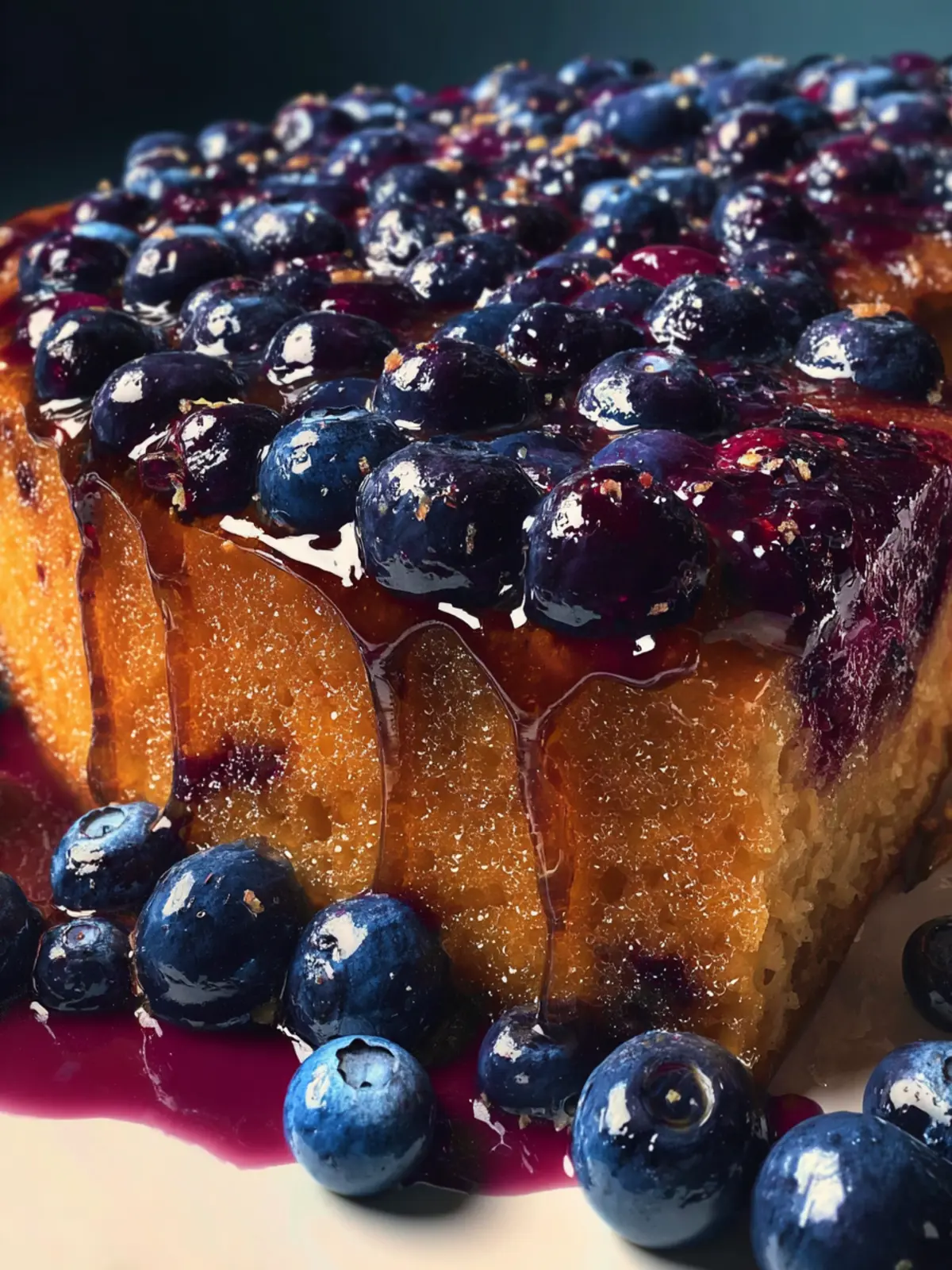 blueberry maple upside down cake First Image