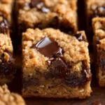 brown butter oatmeal chocolate chip bars First Image